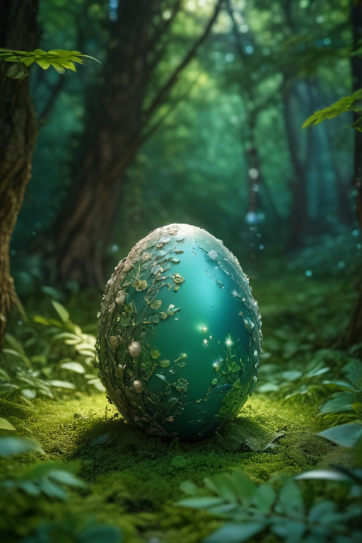 森のAIロボット - タマゴ