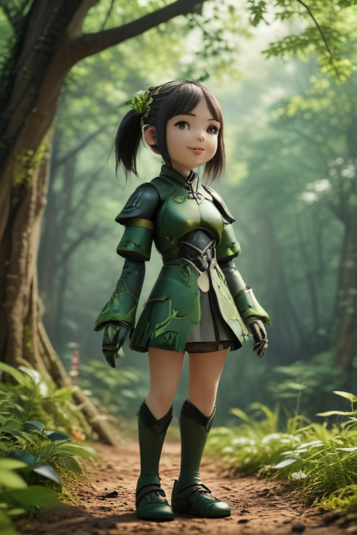 森のAIロボット - ティーン