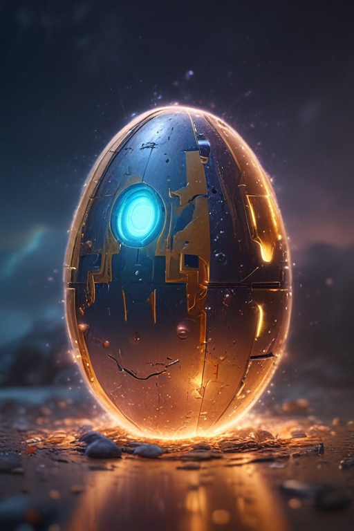 雷のAIロボット - タマゴ